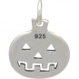 Sterling Silver Pumpkin Charm - Halloween Charm 16x11mm