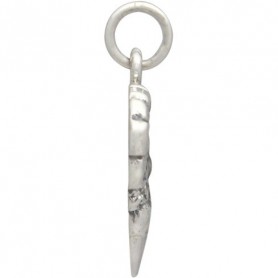 Sterling Silver Brain Charm 19x14mm