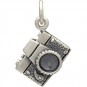 Sterling Silver Camera Charm - Hobby Charms 18x12mm