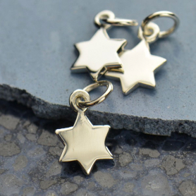 Sterling Silver Star of David Charm 14x7mm DISCONTINUED