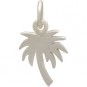 Sterling Silver Palm Tree Charm - Flat 16x9mm