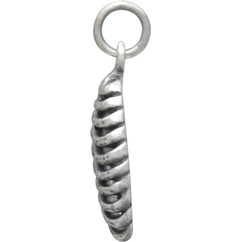 Sterling Silver Ribcage Charm 20x12mm