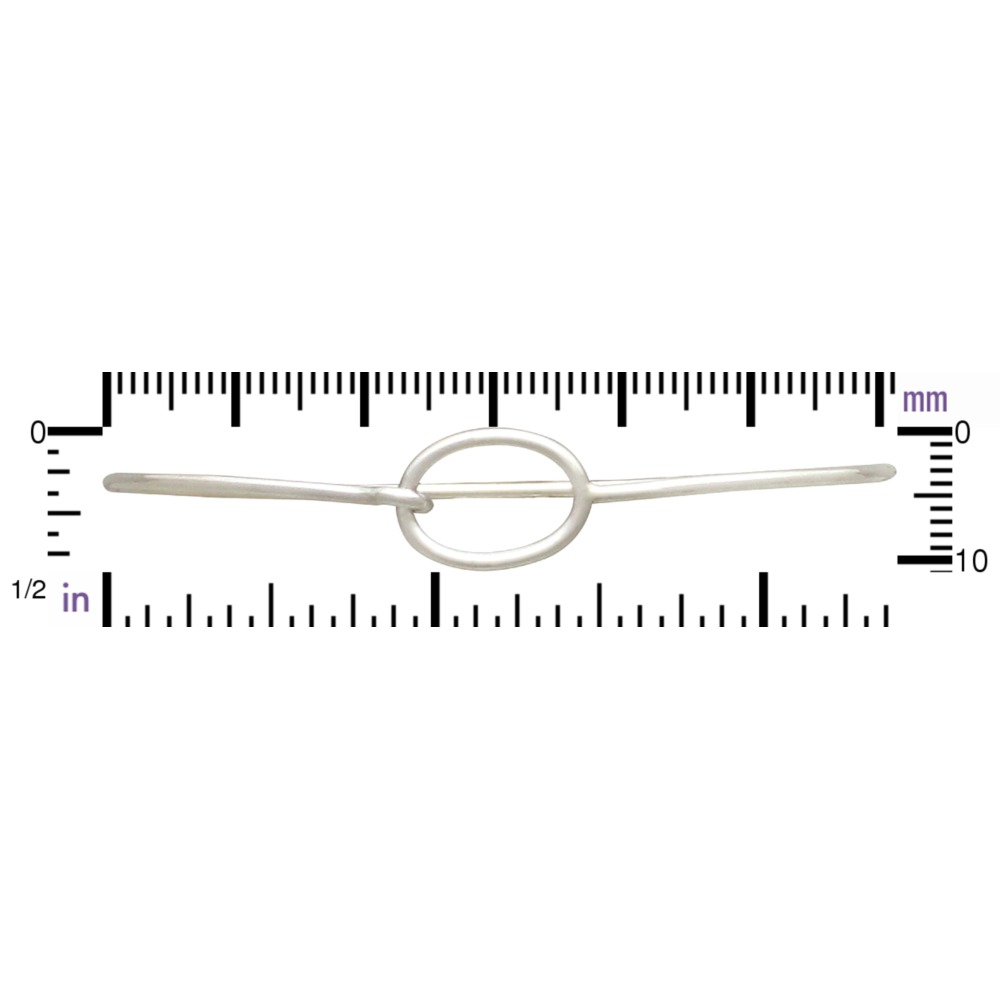 Sterling Silver Charm Bracelet - Hook and Eye Closure