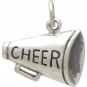  Sterling Silver Cheer Megaphone Charm 15x15mm