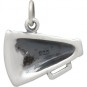  Sterling Silver Cheer Megaphone Charm 15x15mm