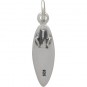 Sterling Silver Surfboard Charm - Sports Charms 21x4mm