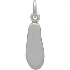 Sterling Silver Ballet Shoe Charm - Sports Charms 19x5mm