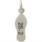 Sterling Silver Marathon Charm - Sports Charms 19x5mm