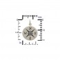 Sterling Silver Compass Charm -21mm