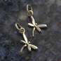 Sterling Silver Tiny Dragonfly Charm 17x9mm