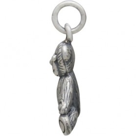 Sterling Silver 3D Teddy Bear Charm 19x12mm