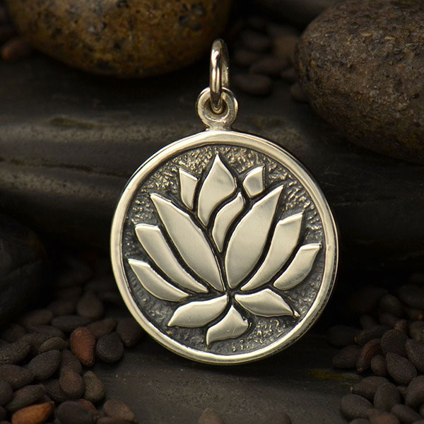 Lotus Cage Locket Pendant STERLING SILVER 925 Secret Compartment Harmony  Ball