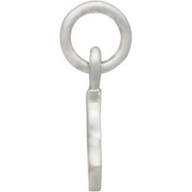 Sterling Silver Flying Saucer Charm - Flat 13x14mm