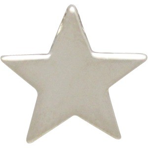 Sterling Silver Beads - Large Star 12x13mm