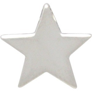 Sterling Silver Beads - Large Star 12x13mm
