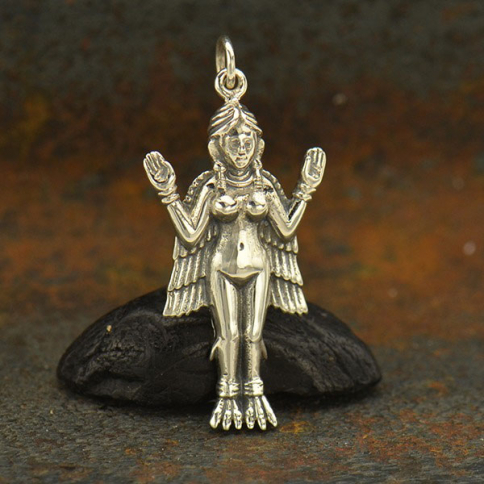 Sterling Silver Innana Goddess Charm 33x15mm