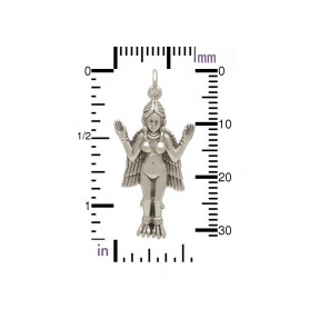 Sterling Silver Innana Goddess Charm 33x15mm