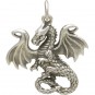 Sterling Silver Fairy Tale Dragon Charm 24x20mm