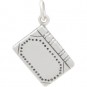  Sterling Silver Book Charm - Realistic 22x14mm