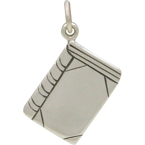 Sterling Silver Book Charm - Flat 23x16mm