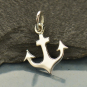 Sterling Silver Anchor Charm - Flat 17x12mm