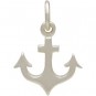 Sterling Silver Anchor Charm - Flat 17x12mm