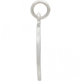 Sterling Silver Large Dandelion Charm 20x15mm