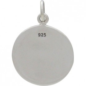 Sterling Silver Large Dandelion Charm 20x15mm