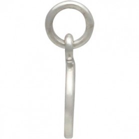  Sterling Silver Compass Charm 14x8mm