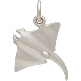 Sterling Silver Sting Ray Charm 18x15mm