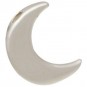 Sterling Silver Beads - Large Moon 12x9mm