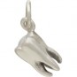  Sterling Silver Tooth Charm - Realistic 15x8mm