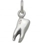  Sterling Silver Tooth Charm - Realistic 15x8mm