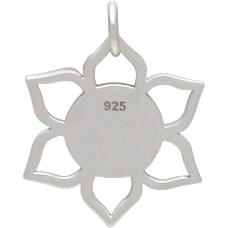 Silver Lotus Pendant with Meditating Buddha DISCONTINUED