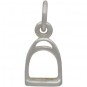 Sterling Silver Horseback Riding Stirrup Charm 13x6mm