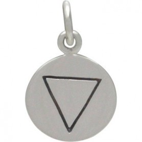 Sterling Silver Water Charm - Four Elements 16x10mm