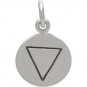 Sterling Silver Water Charm - Four Elements 16x10mm