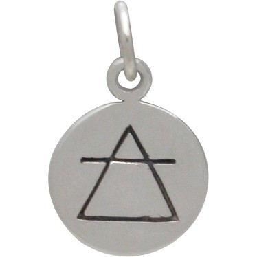Sterling Silver Air Charm - Four Elements 16x10mm