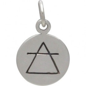 Sterling Silver Air Charm - Four Elements 16x10mm