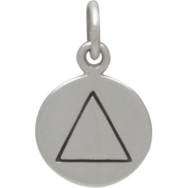 Sterling Silver Fire Charm - Four Elements 16x10mm