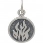 Sterling Silver Fire Charm - Four Elements 16x10mm