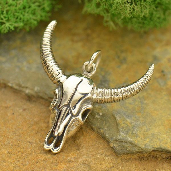Sterling Silver Bull Skull Necklace, Silver Skull Buffalo, Longhorn Skull  Pendant. Choose Chain, Recommend Curb Chains, Silver Mens Jewelry - Etsy  Australia
