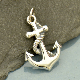 Sterling Silver Anchor Pendant 23x14mm DISCONTINUED