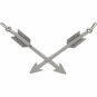 Silver Crossed Arrows Pendant Festoon