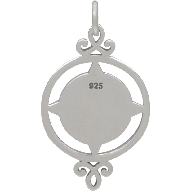 Sterling Silver Compass Charm - Graduation Charms