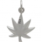 Sterling Silver Pot Leaf Charm - Maple Leaf