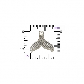 Sterling Silver Mermaid Tail Pendant - Mermaid Charm