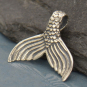 Sterling Silver Mermaid Tail Pendant - Mermaid Charm