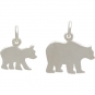 Sterling Silver Mama Bear and Baby Bear - Stamping Blank Set