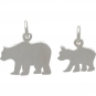 Sterling Silver Mama Bear and Baby Bear - Stamping Blank Set